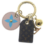 Louis Vuitton Bijou Sac Fetish Key Holder Key Ring Gold Brown Pink — view 2