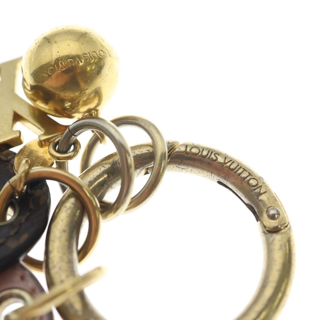 Louis Vuitton Bijou Sac Fetish Key Holder Key Ring Gold Brown Pink — view 5