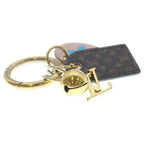 Louis Vuitton Bijou Sac Fetish Key Holder Key Ring Gold Brown Pink — view 4