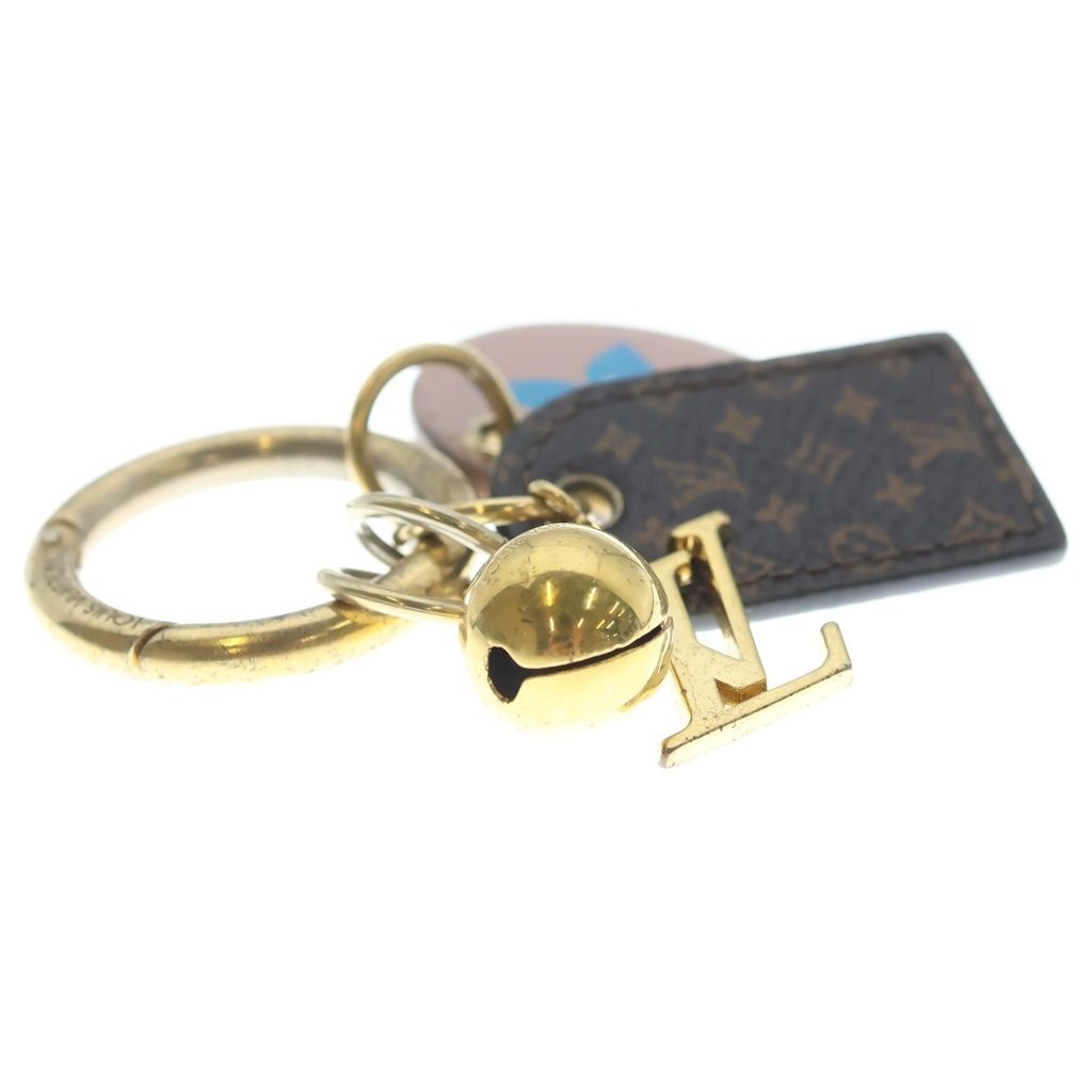 Louis Vuitton Bijou Sac Fetish Key Holder Key Ring Gold Brown Pink — view 4