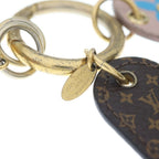 Louis Vuitton Bijou Sac Fetish Key Holder Key Ring Gold Brown Pink — view 6