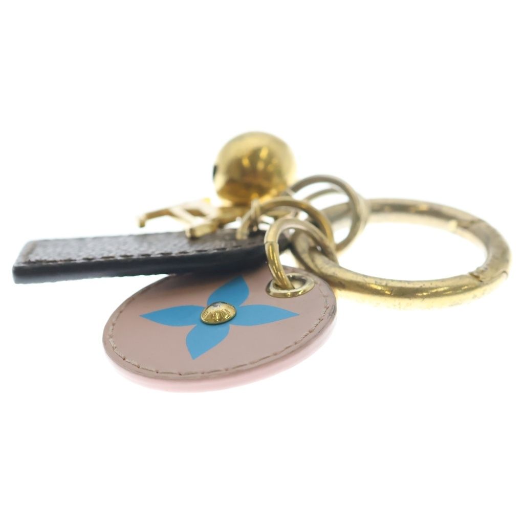 Louis Vuitton Bijou Sac Fetish Key Holder Key Ring Gold Brown Pink — view 3