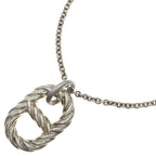 Hermes Chaine D'ancre Alea II Pendant GM Necklace Silver