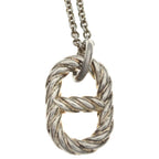 Hermes Chaine D'ancre Alea II Pendant GM Necklace Silver — view 3