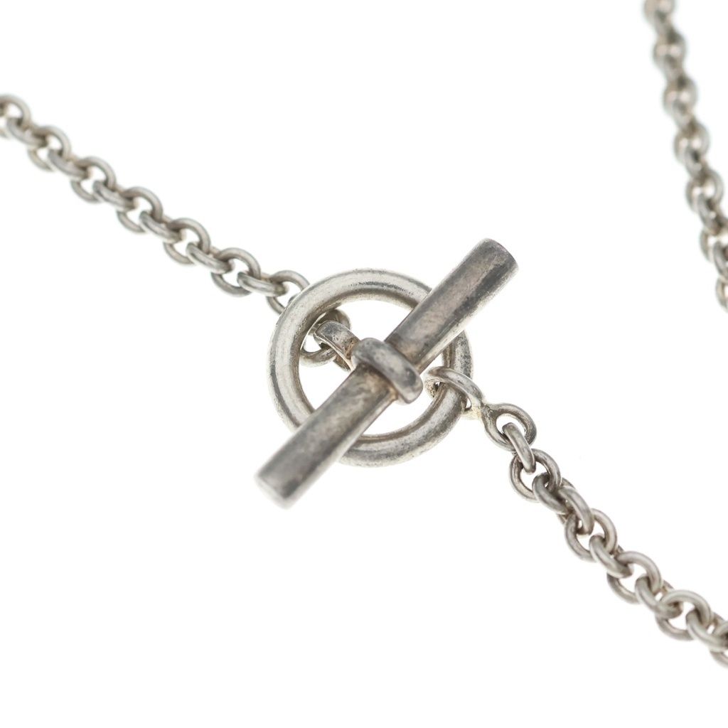 Hermes Chaine D'ancre Alea II Pendant GM Necklace Silver — view 4
