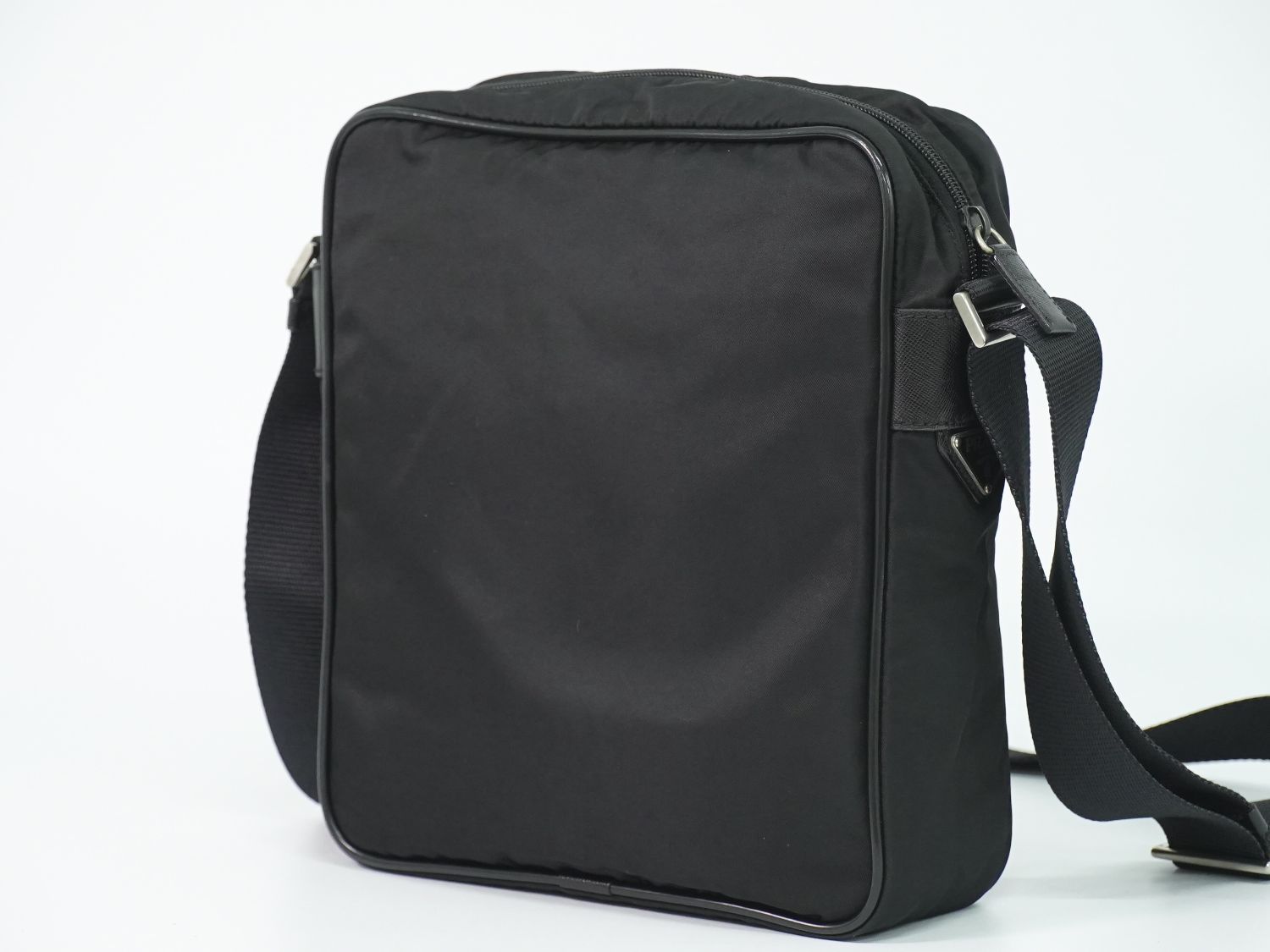 Prada Nylon Shoulder Bag Pochette Black — view 2