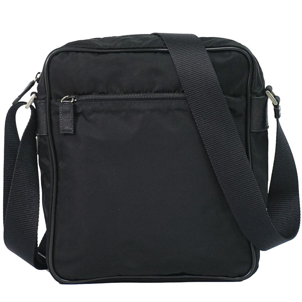 Prada Nylon Shoulder Bag Pochette Black