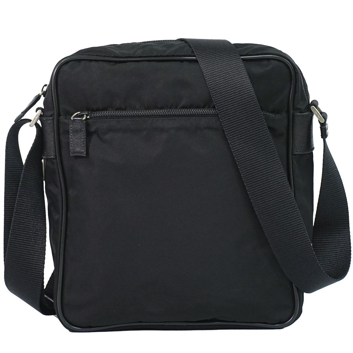 Prada Nylon Shoulder Bag Pochette Black