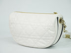 Dior Vibe Hobo Cannage 2-Way Shoulder Bag Leather White — view 2