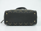 Chanel Wild Stitch CC Logo Tote Leather Black — view 3