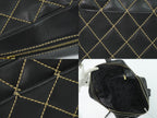 Chanel Wild Stitch CC Logo Tote Leather Black — view 7