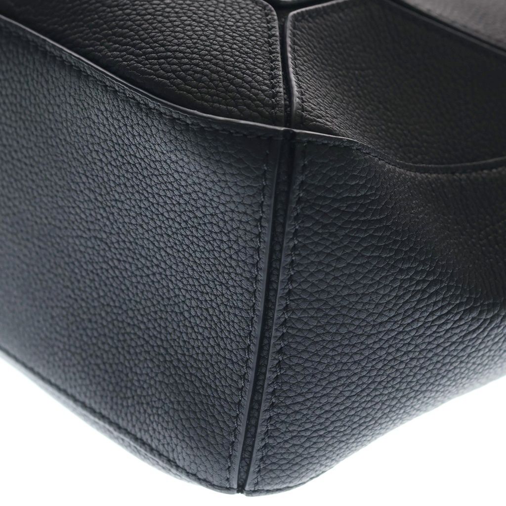 Loewe Puzzle Large Shoulder Bag Black Leather Silver — view 5