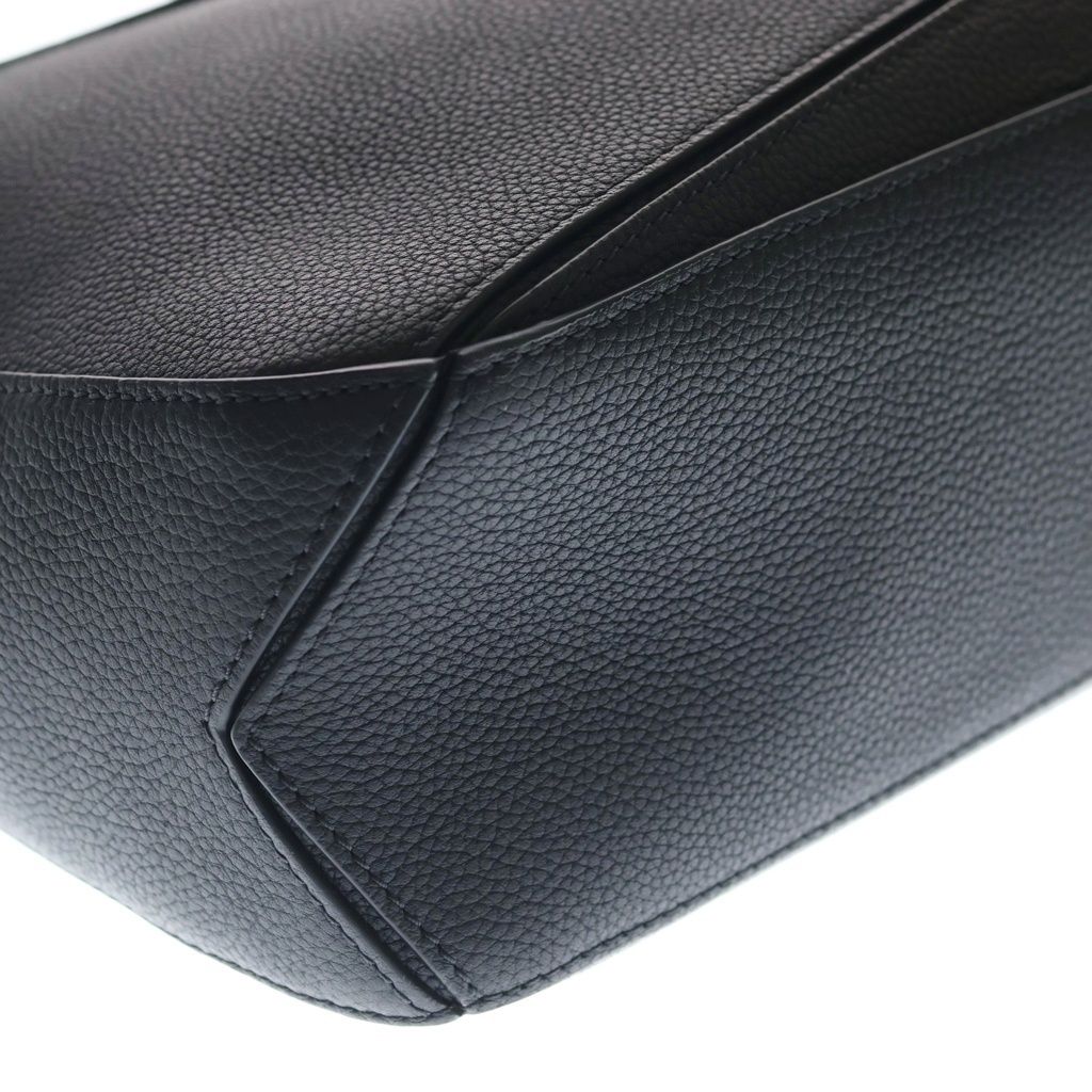 Loewe Puzzle Large Shoulder Bag Black Leather Silver — view 6