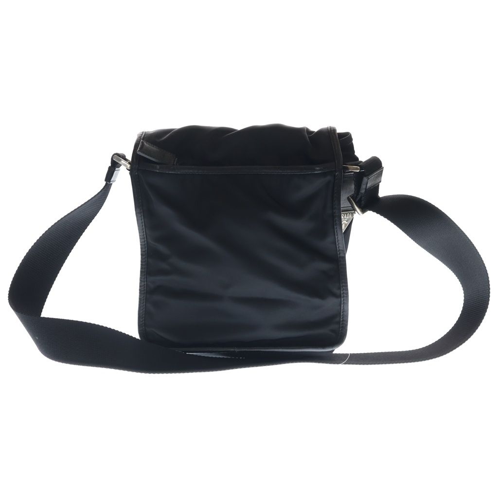 Prada Mini Shoulder Bag Black Nylon Silver — view 2