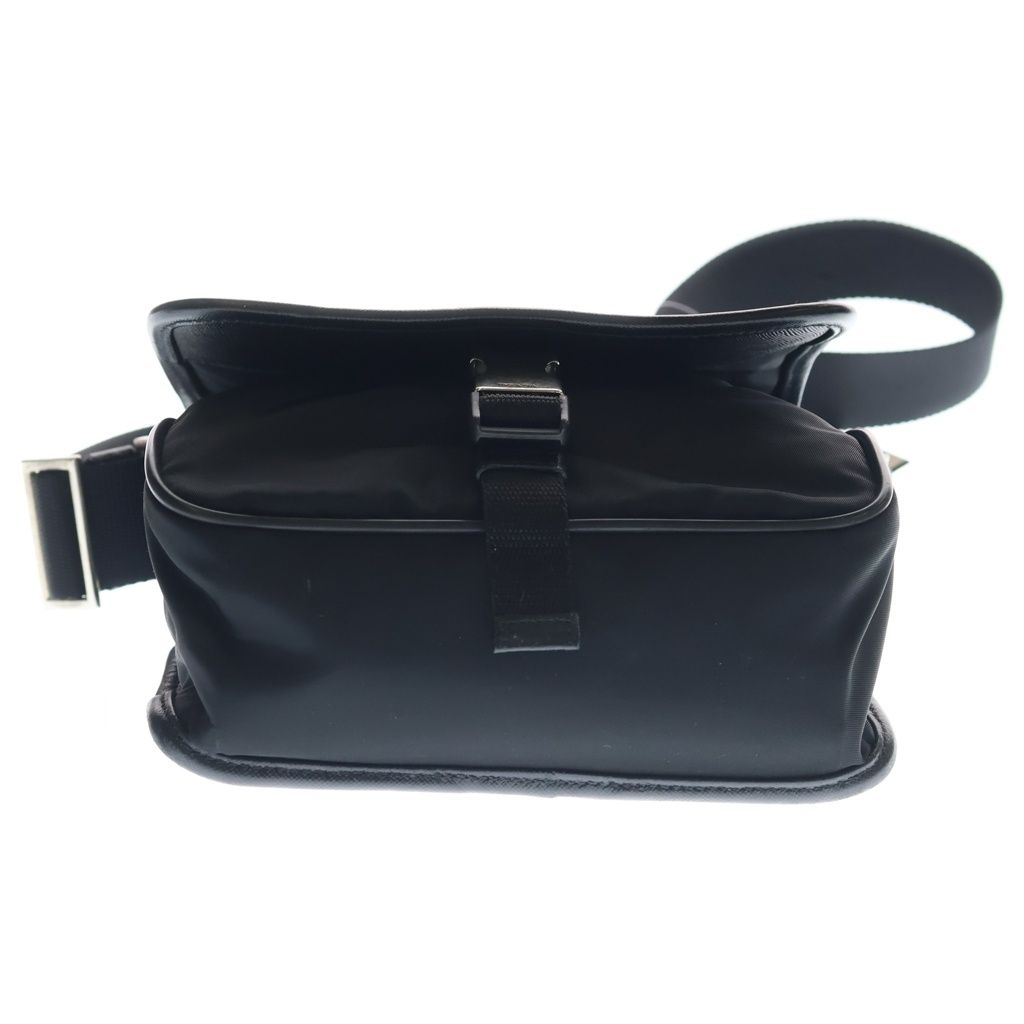 Prada Mini Shoulder Bag Black Nylon Silver — view 4