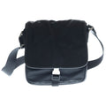 Prada Mini Shoulder Bag Black Nylon Silver