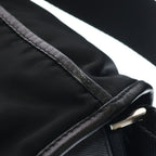 Prada Mini Shoulder Bag Black Nylon Silver — view 9