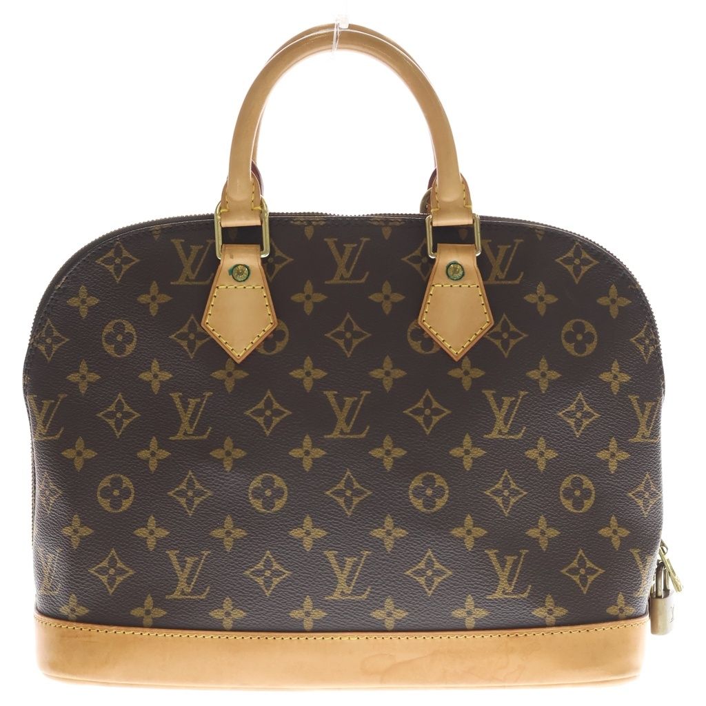 Louis Vuitton Monogram Alma PM Handbag Brown Leather Gold — view 2