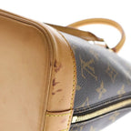Louis Vuitton Monogram Alma PM Handbag Brown Leather Gold — view 5