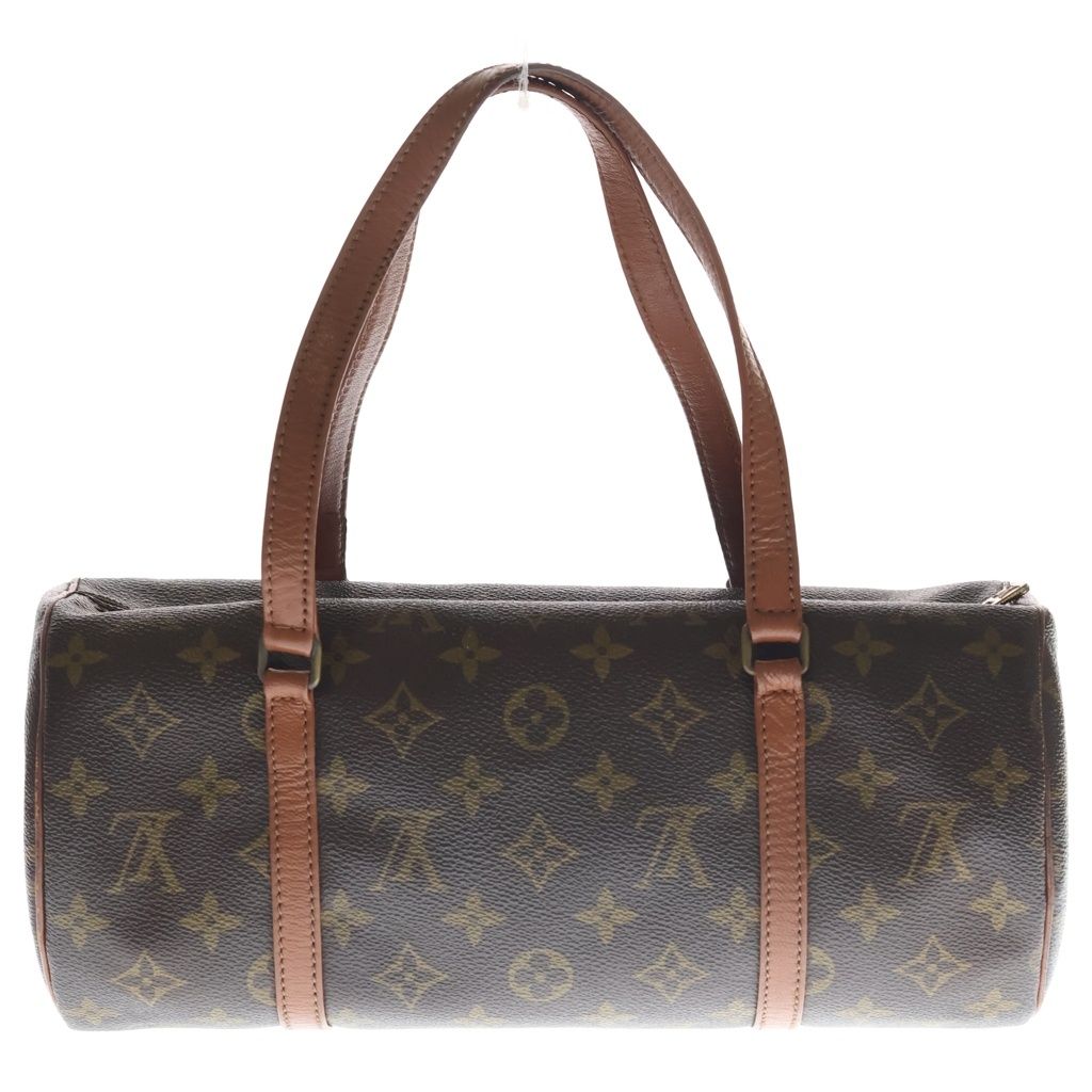 Louis Vuitton Monogram Papillon 30 Handbag Brown Leather Gold — view 2