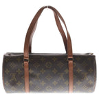 Louis Vuitton Monogram Papillon 30 Handbag Brown Leather Gold — view 2
