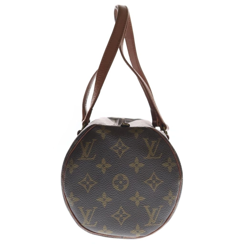 Louis Vuitton Monogram Papillon 30 Handbag Brown Leather Gold — view 3