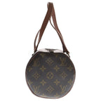 Louis Vuitton Monogram Papillon 30 Handbag Brown Leather Gold — view 3