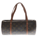 Louis Vuitton Monogram Papillon 30 Handbag Brown Leather Gold