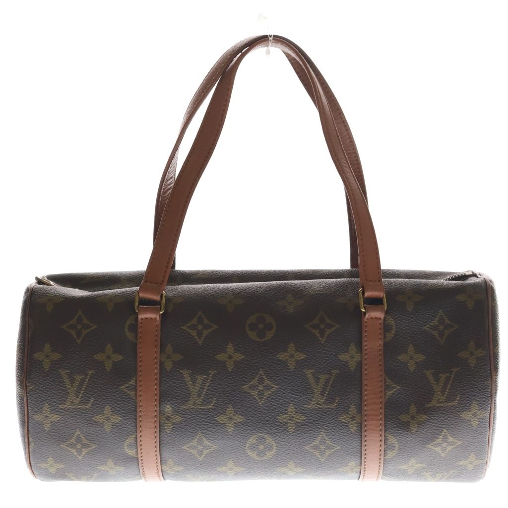 Louis Vuitton Monogram Papillon 30 Handbag Brown Leather Gold