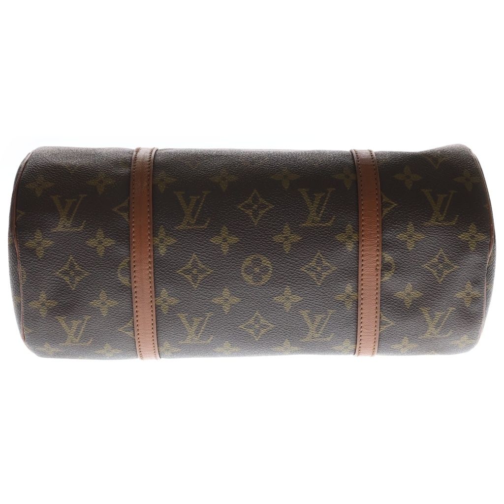 Louis Vuitton Monogram Papillon 30 Handbag Brown Leather Gold — view 4