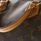 Louis Vuitton Monogram Speedy 40 Boston Bag Brown Leather Gold — view 8