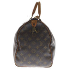 Louis Vuitton Monogram Speedy 40 Boston Bag Brown Leather Gold — view 3