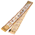 Louis Vuitton LV Cal Cel Bandeau Merigo Land Allover Print Silk Scarf Beige