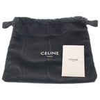 Celine Oval Minaudiere Triomphe Calfskin Leather Top Handle Bag Yellow — view 8