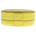 Celine Oval Minaudiere Triomphe Calfskin Leather Top Handle Bag Yellow — view 4