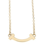 Tiffany & Co T Smile Mini Pendant Pink Gold 18k — view 3