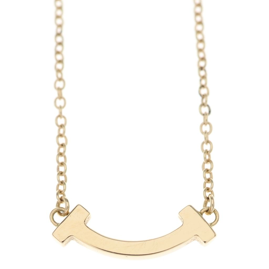Tiffany & Co T Smile Mini Pendant Pink Gold 18k — view 3