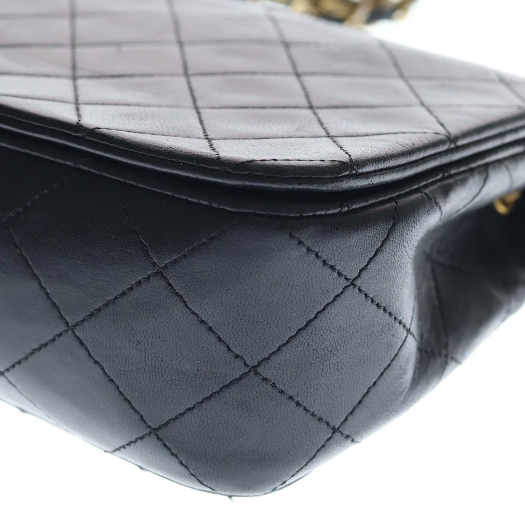 Chanel Quilted 23 Lambskin Full Flap Turnlock Gold Single Chain Shoulder — view 5