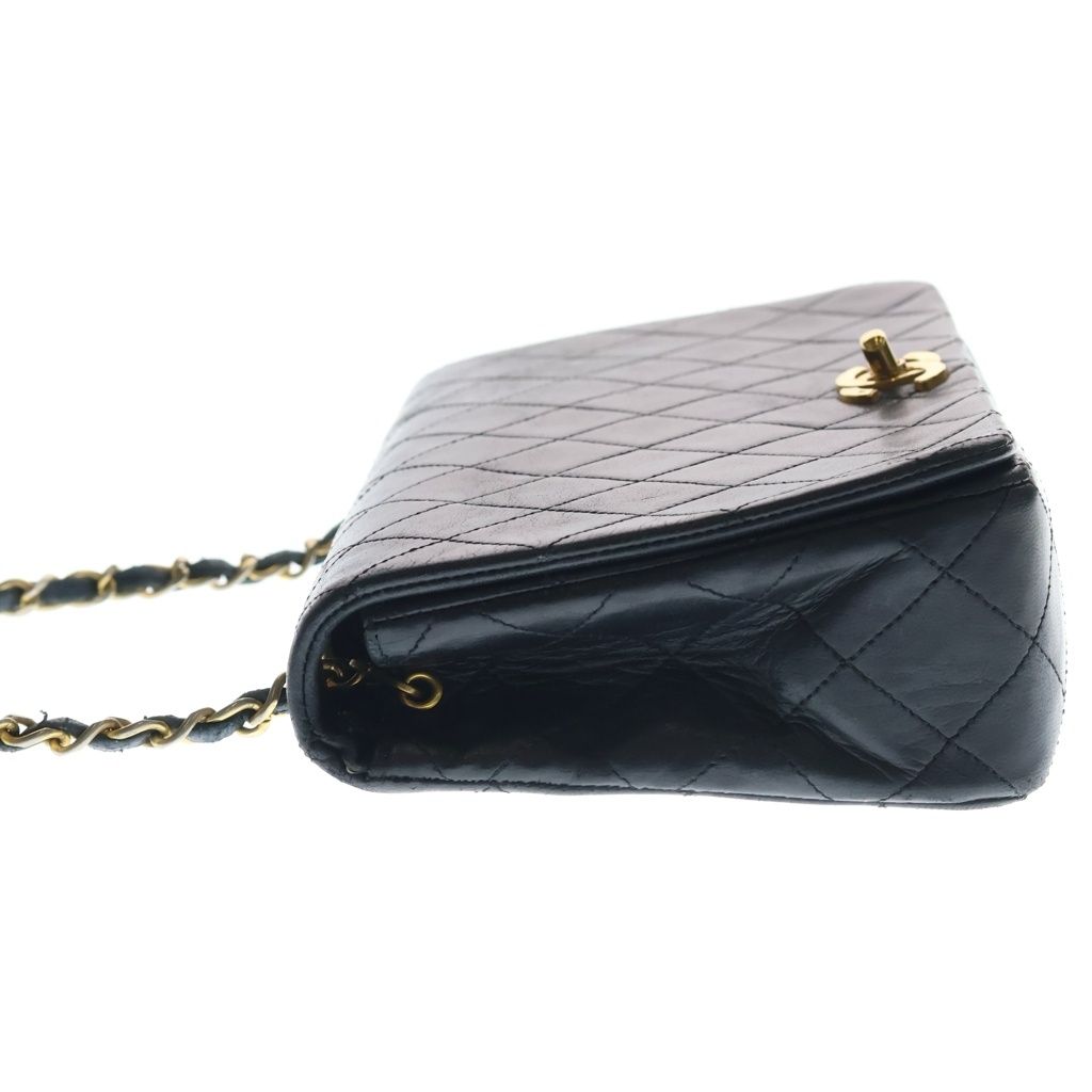 Chanel Quilted 23 Lambskin Full Flap Turnlock Gold Single Chain Shoulder — view 3