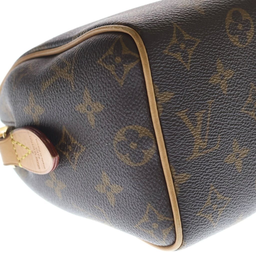 Louis Vuitton Speedy Bandouliere 20 2-Way Mini Boston Bag Brown Leather Gold — view 6