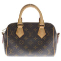 Louis Vuitton Speedy Bandouliere 20 2-Way Mini Boston Bag Brown Leather Gold