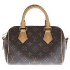 Louis Vuitton Speedy Bandouliere 20 2-Way Mini Boston Bag Brown Leather Gold