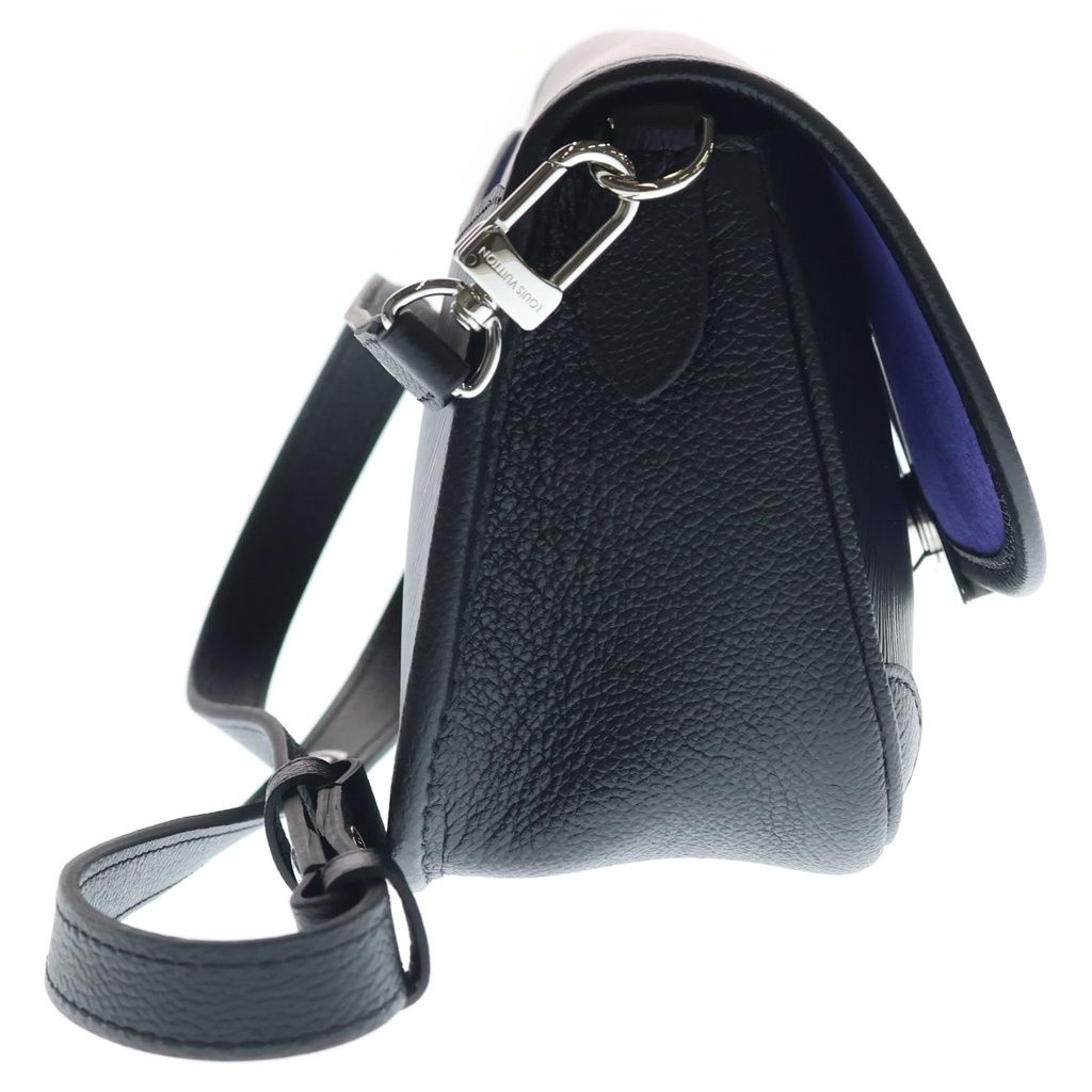 Louis Vuitton Buci NM Epi Leather Shoulder Bag Noir Blue Berry Black Purple — view 3