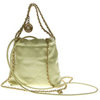 Chanel 22 Mini Bag Drawstring Light Yellow Calf Leather Gold — view 2