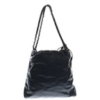 Chanel 22 Small Calfskin Leather So Black Chain Shoulder — view 2