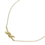 Tiffany & Co Knot Pendant Chain Gold