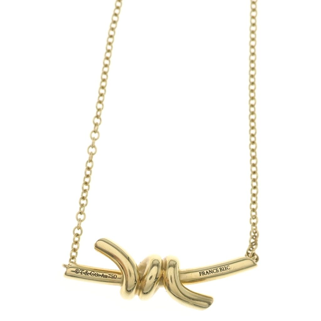 Tiffany & Co Knot Pendant Chain Gold — view 3