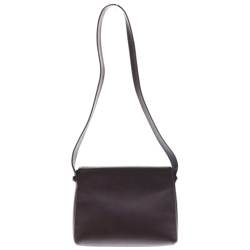 Chanel CC Logo Single Flap Classic Shoulder Bag Bordeaux Wine Red Caviar — view 2