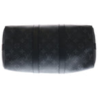 Louis Vuitton Monogram Eclipse Keepall Bandouliere 35 2-Way Boston Bag Black — view 4