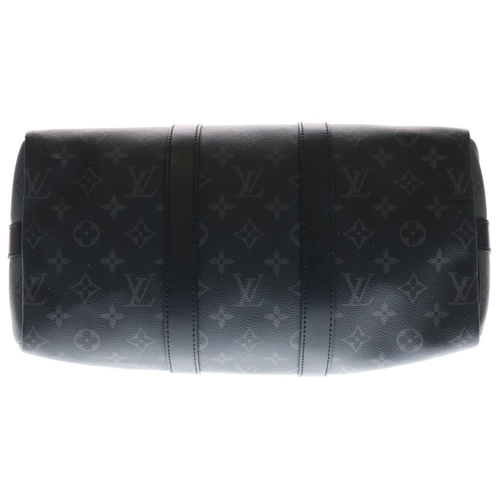 Louis Vuitton Monogram Eclipse Keepall Bandouliere 35 2-Way Boston Bag Black — view 4